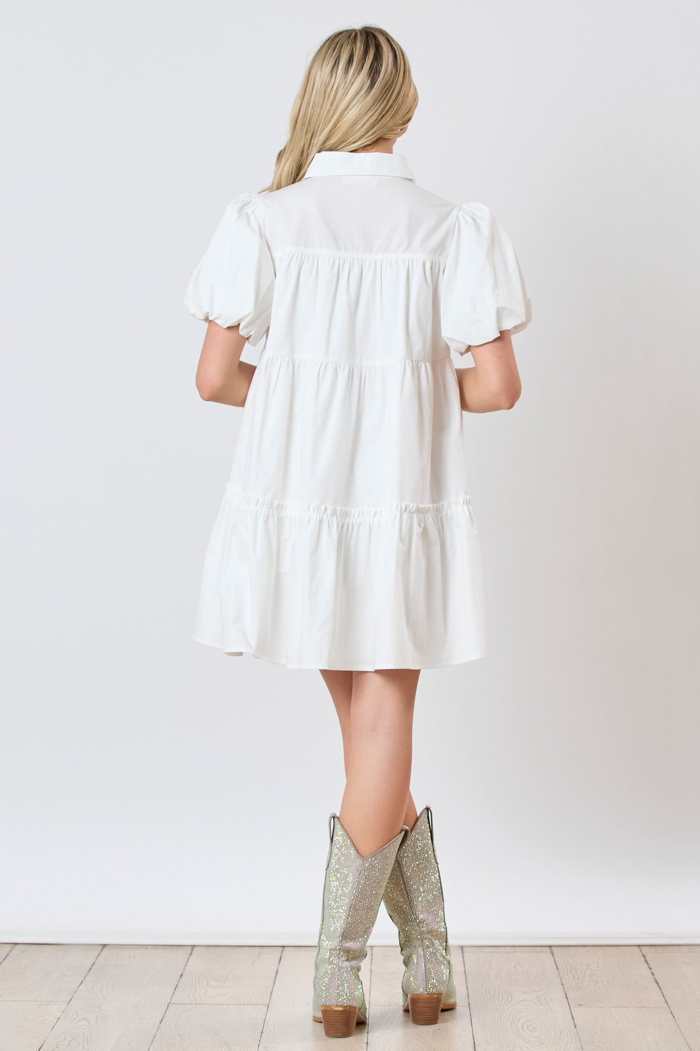 Multi Color Football Embroidery Dress