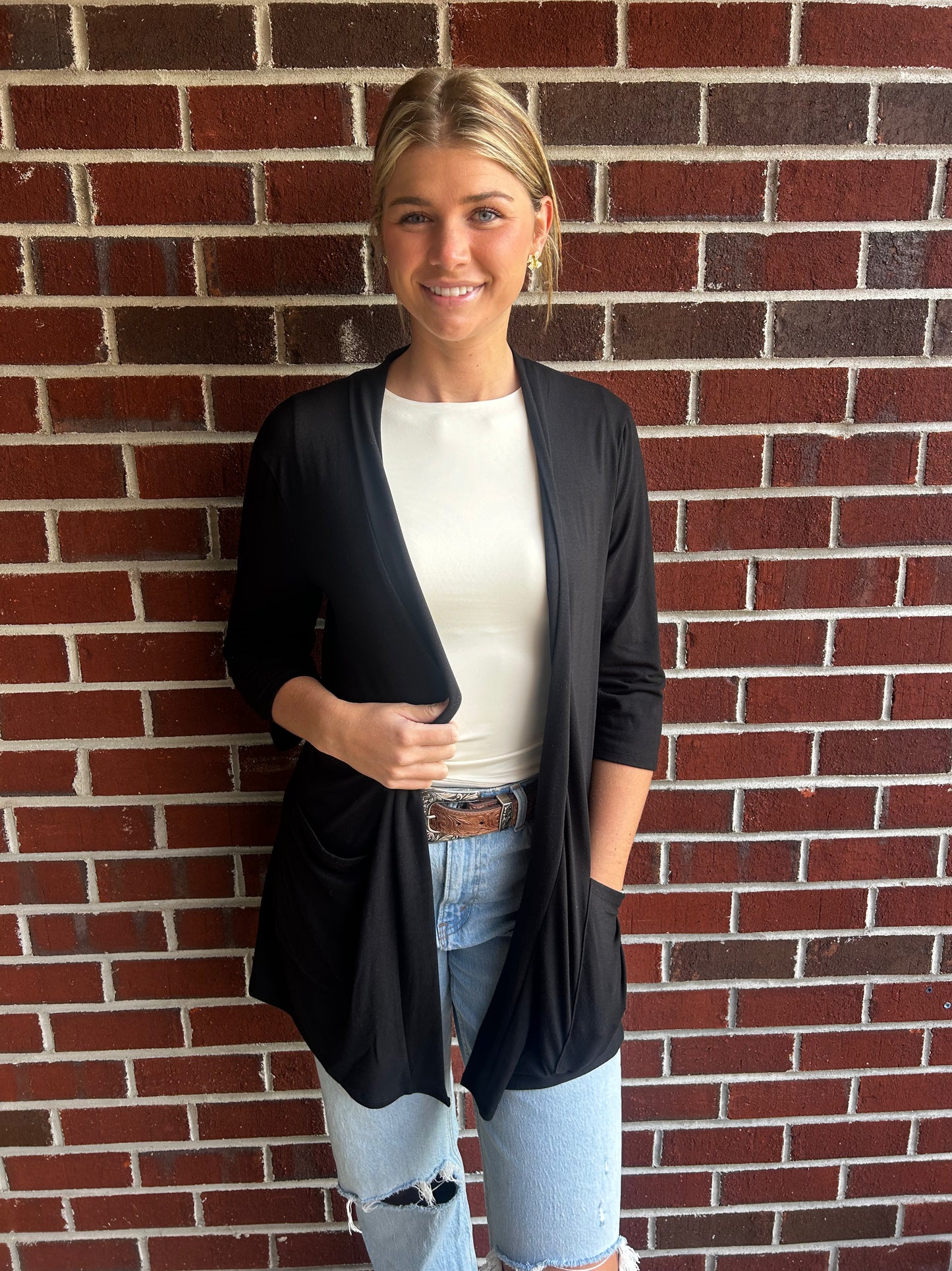 Plus Size Cardigan in Black