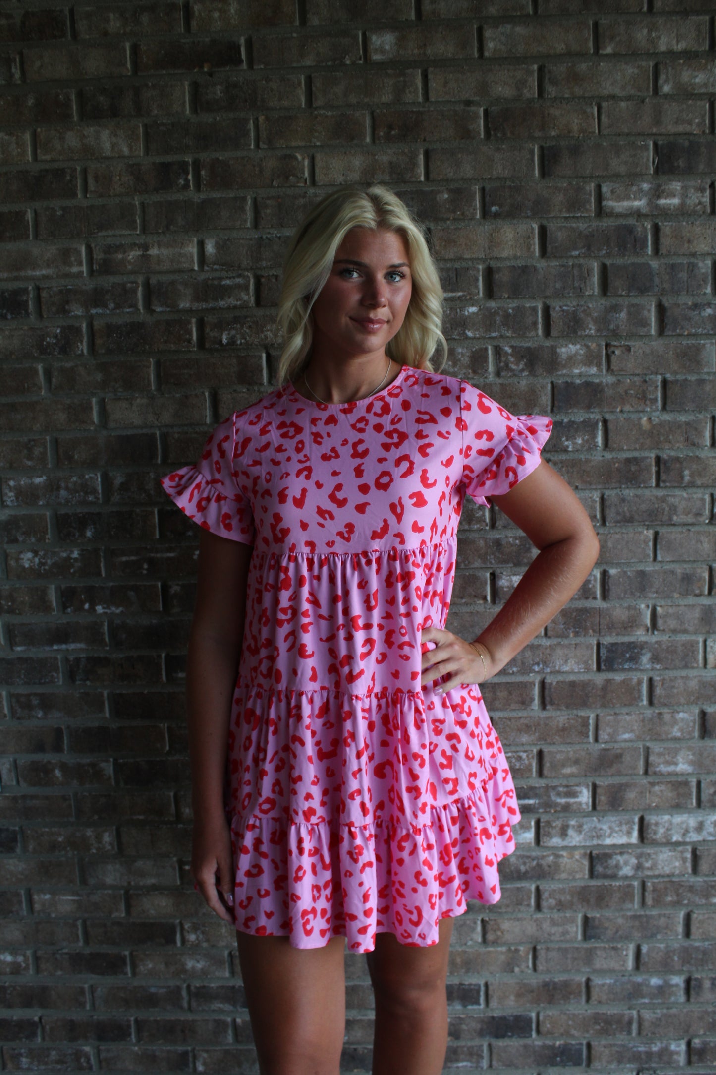 Pink Cheetah Dress