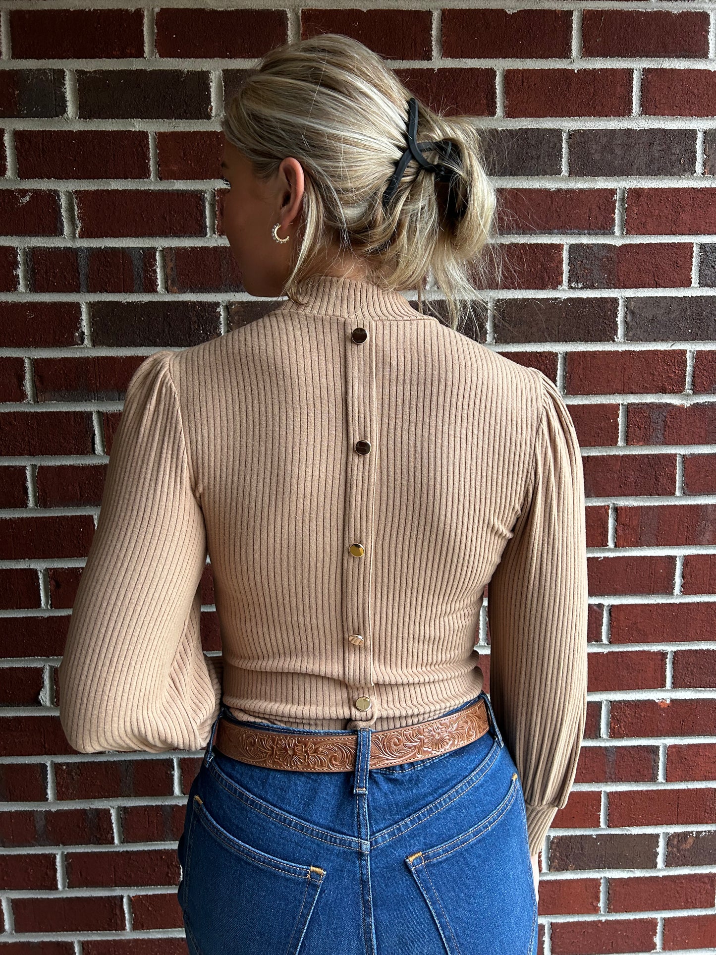 Golden Buttoned Blouse