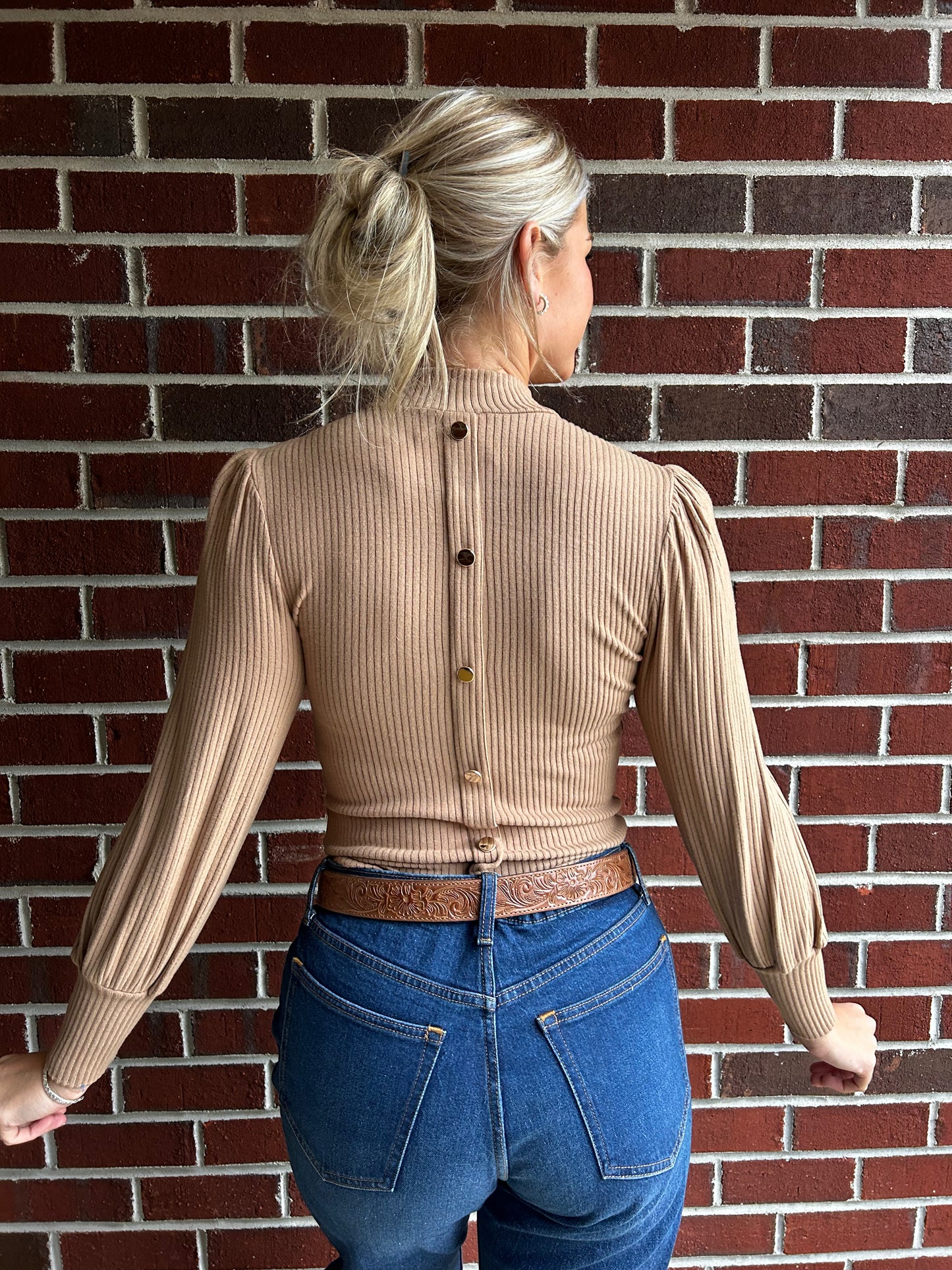 Golden Buttoned Blouse