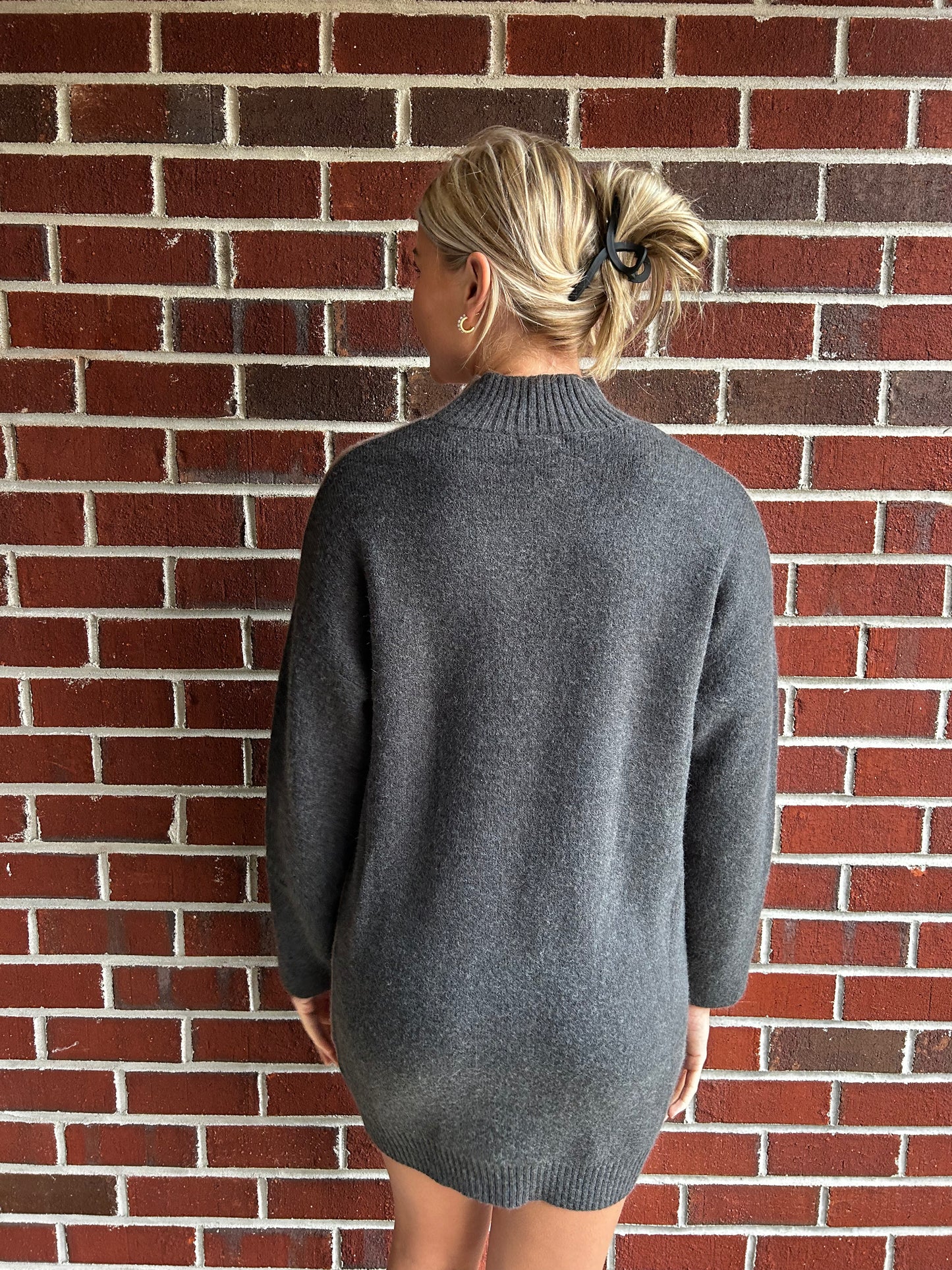 Two Tone Sweater Dress