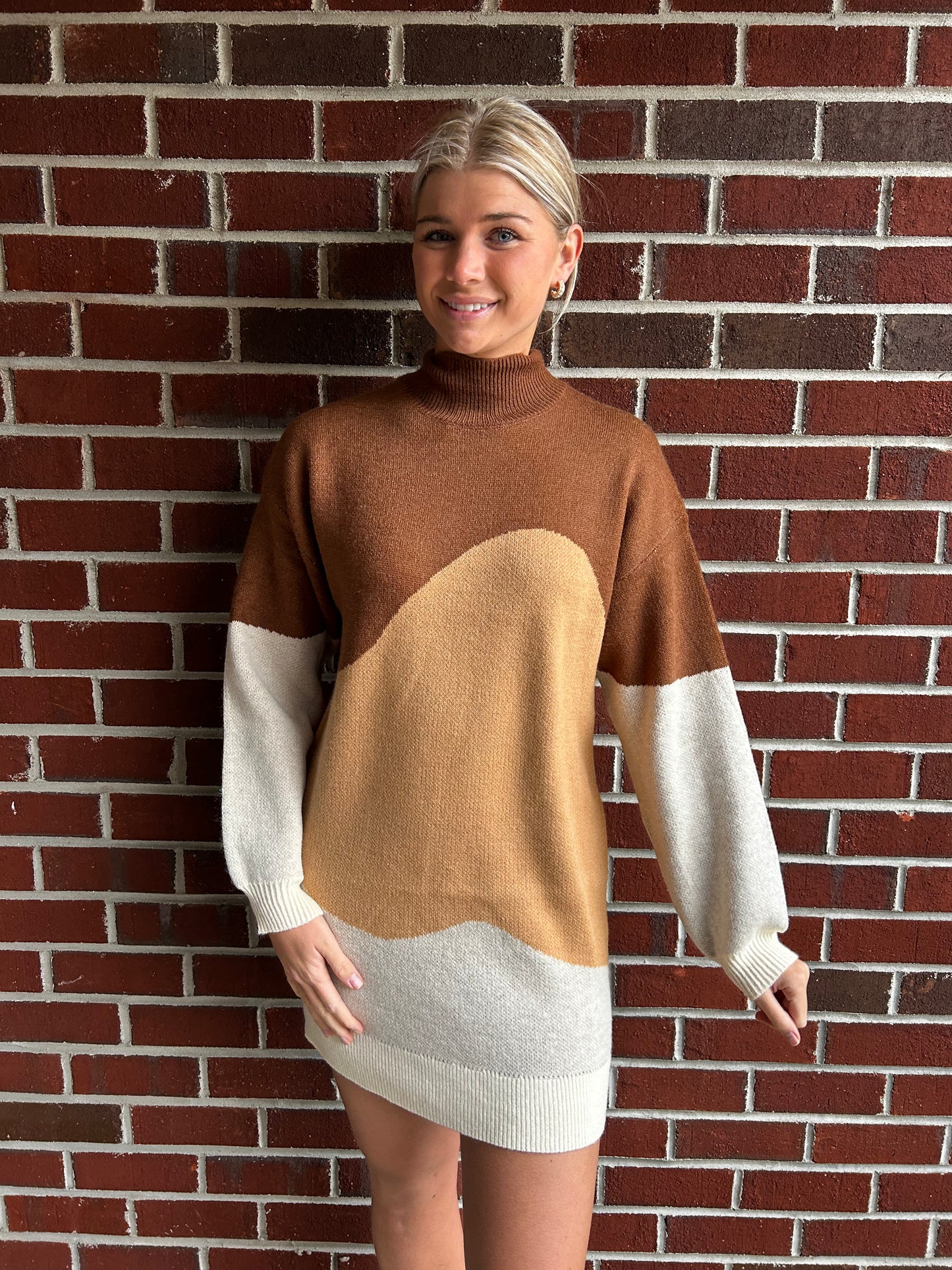 Asymmetrical Sweater Dress