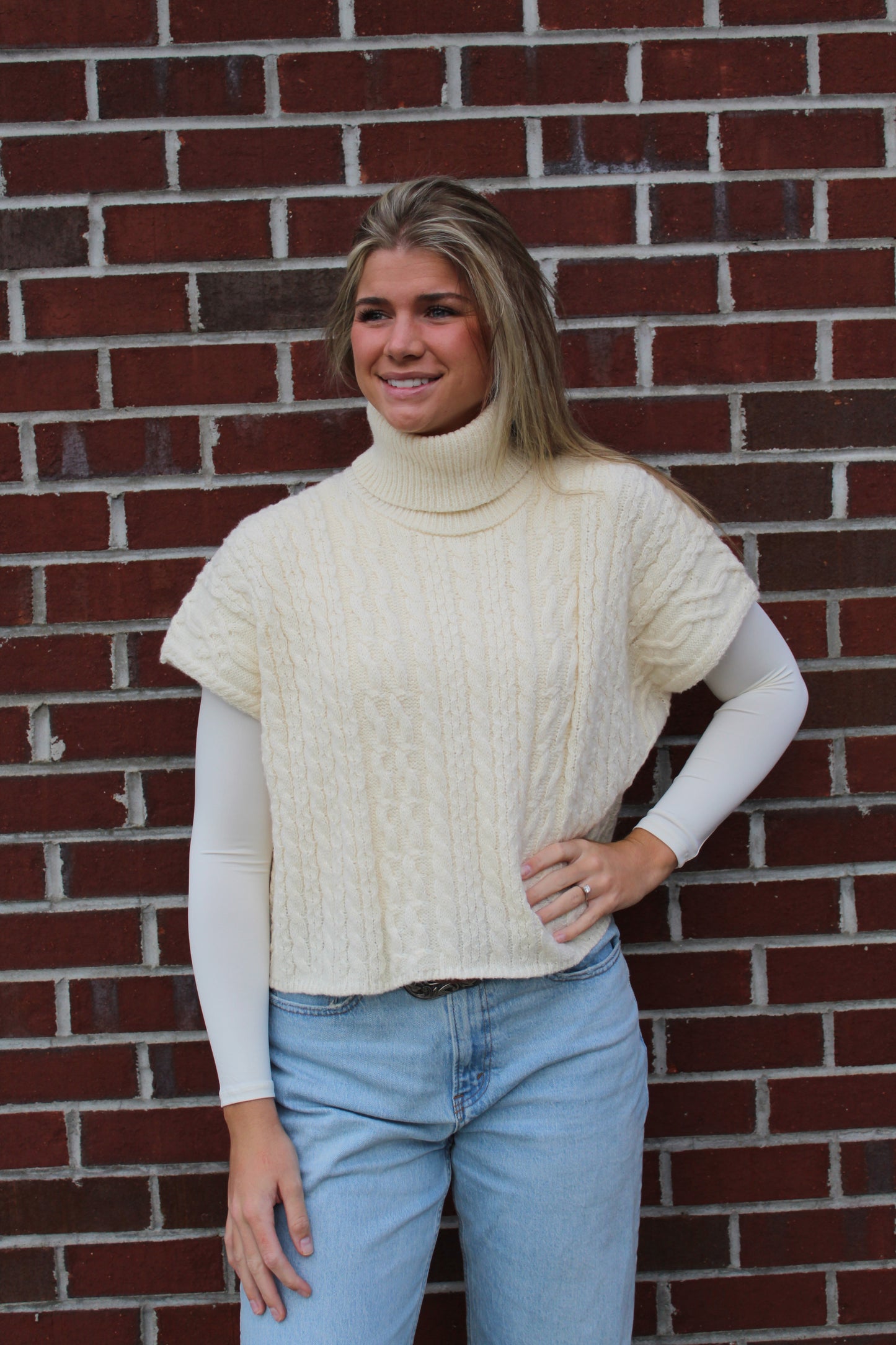 Elegant Ivory Sweater Vest