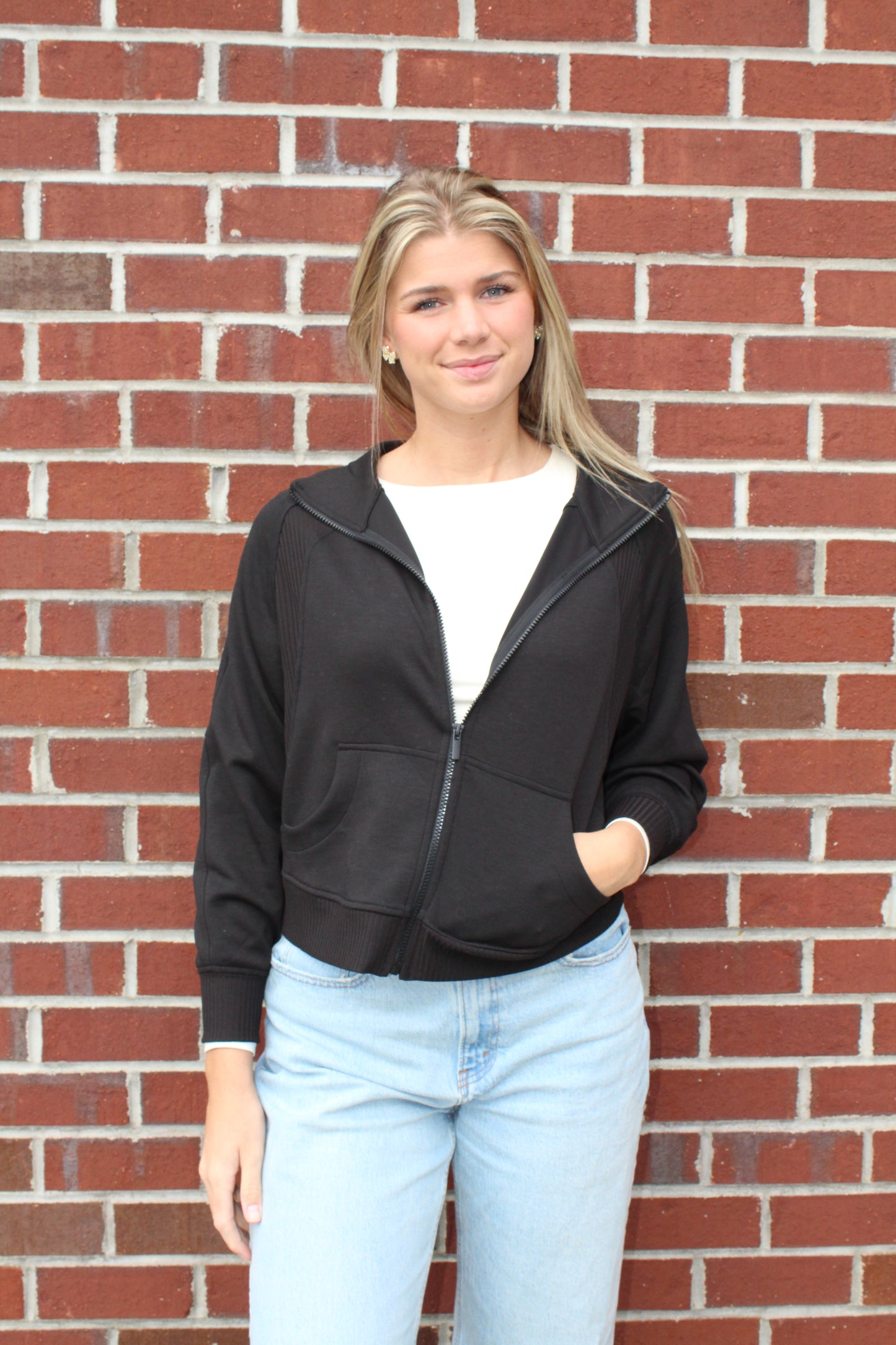 Black Zip Up Jacket