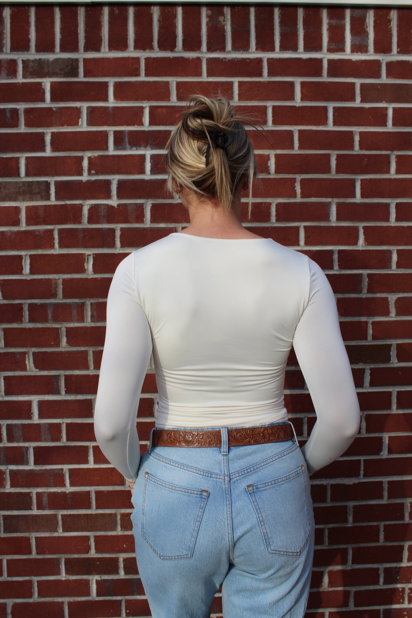 Soft as Butter Long Sleeve Top in White