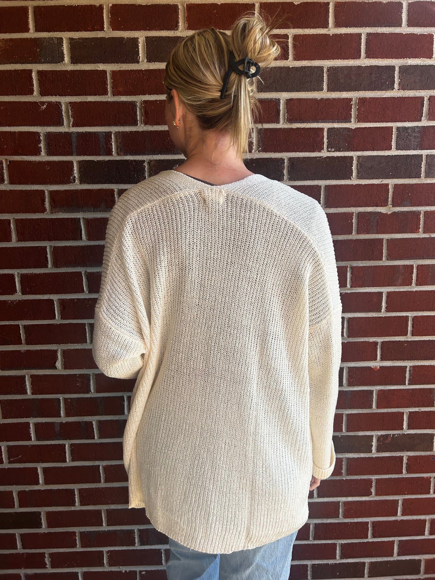 Open Front Knit Cardigan