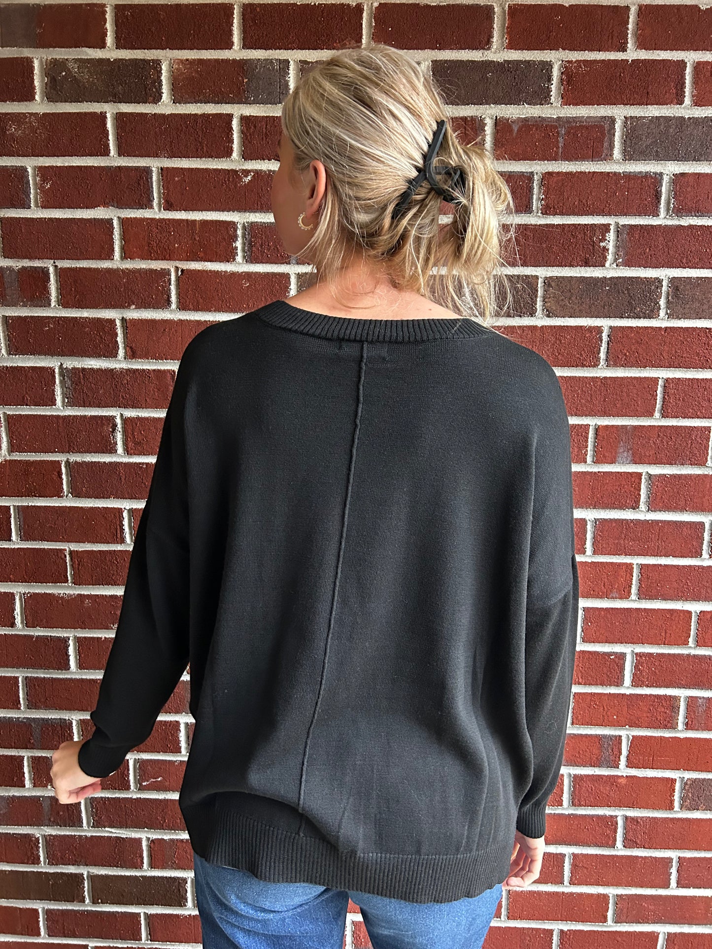 Soft as Butter Black Sweater