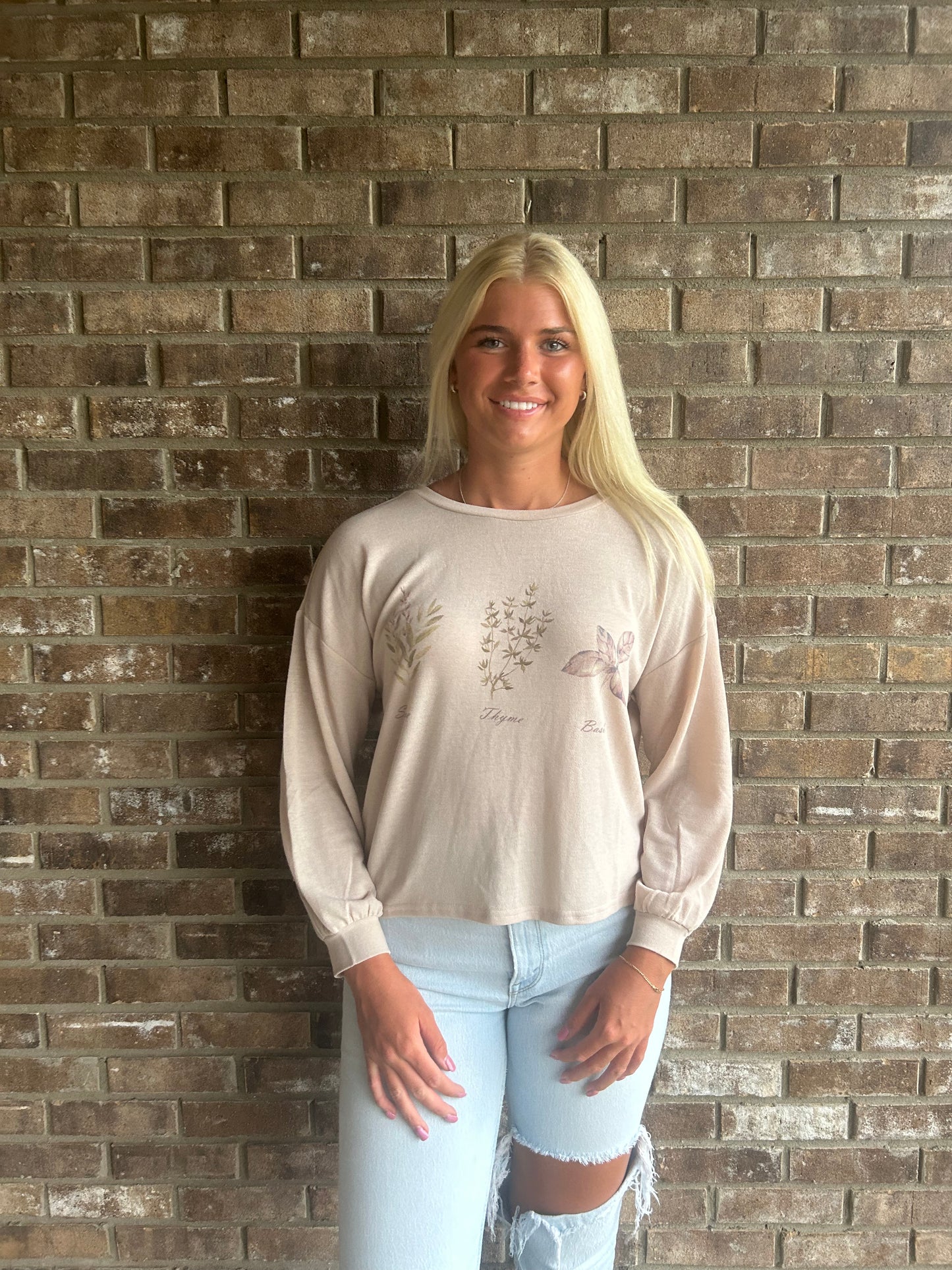 GARDEN LONG SLEEVE TOP