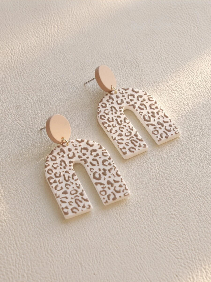 Light Leopard Earrings