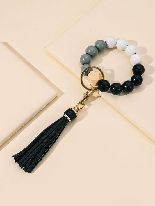 Black and White Keychain