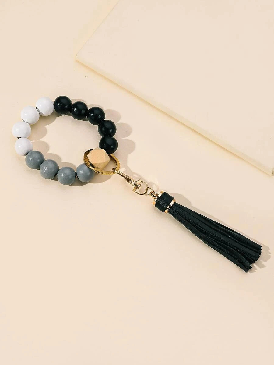 Black and White Keychain
