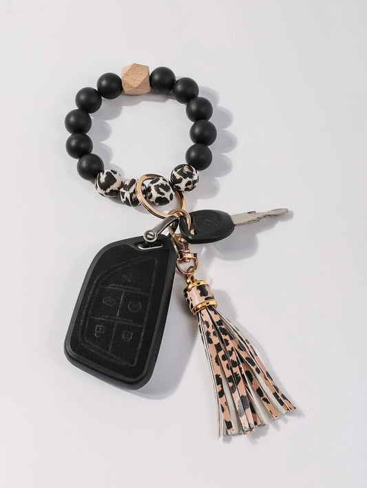 Black Cheetah Keychain