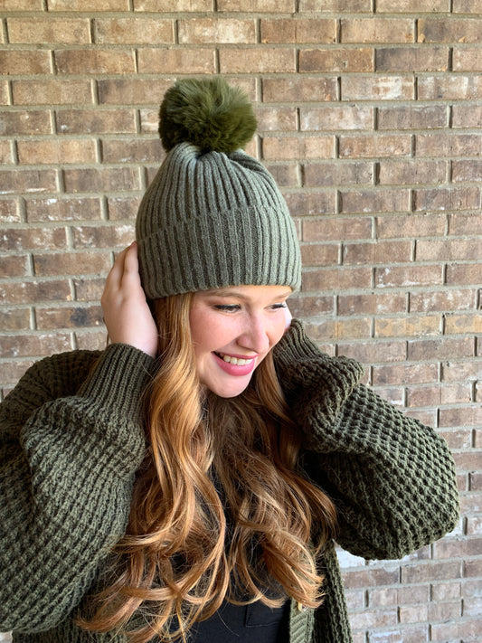 Green Beanie