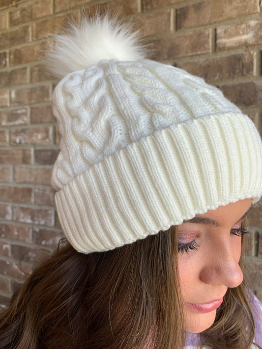 White Beanie