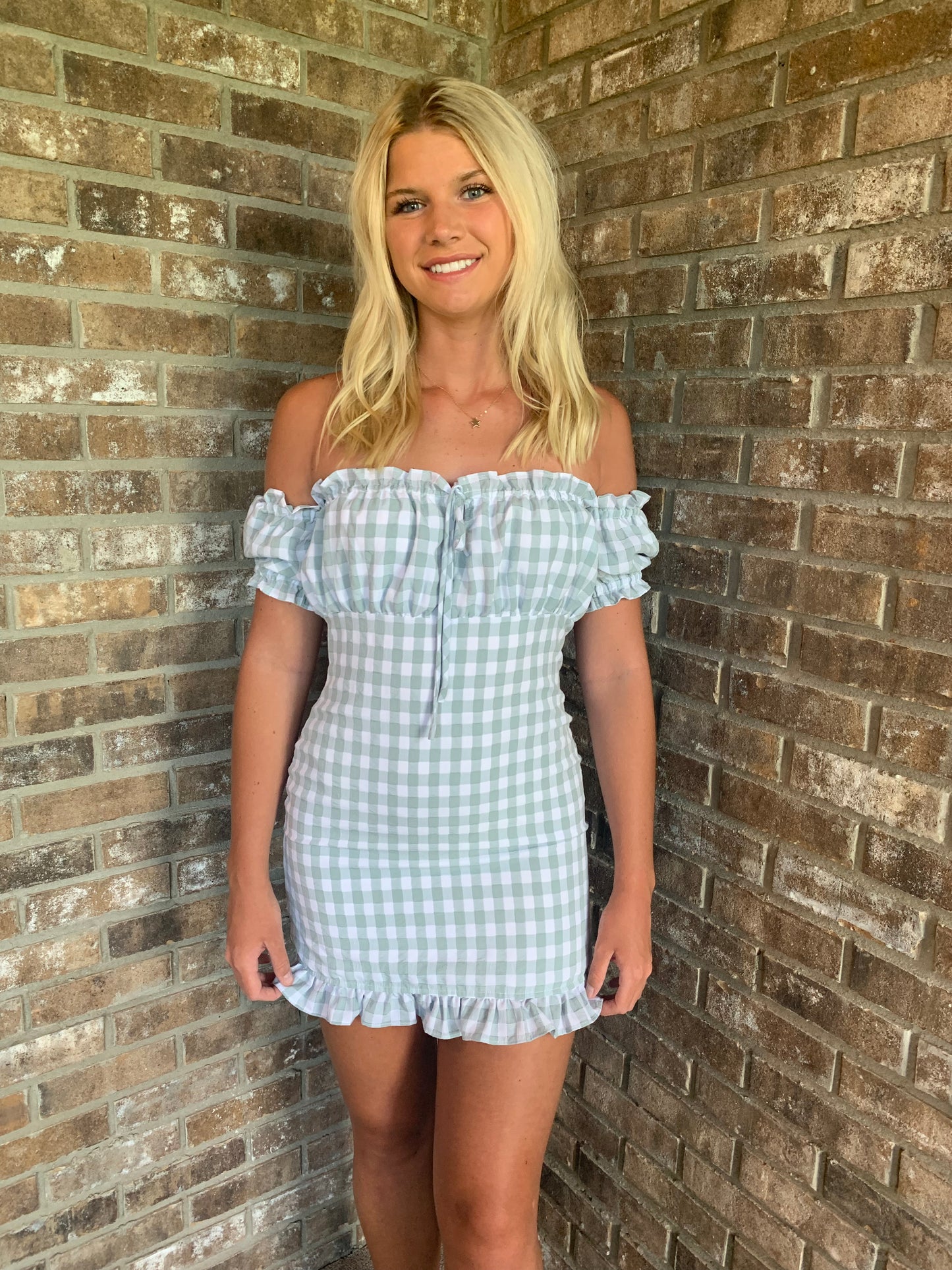 Green Checkered Dress