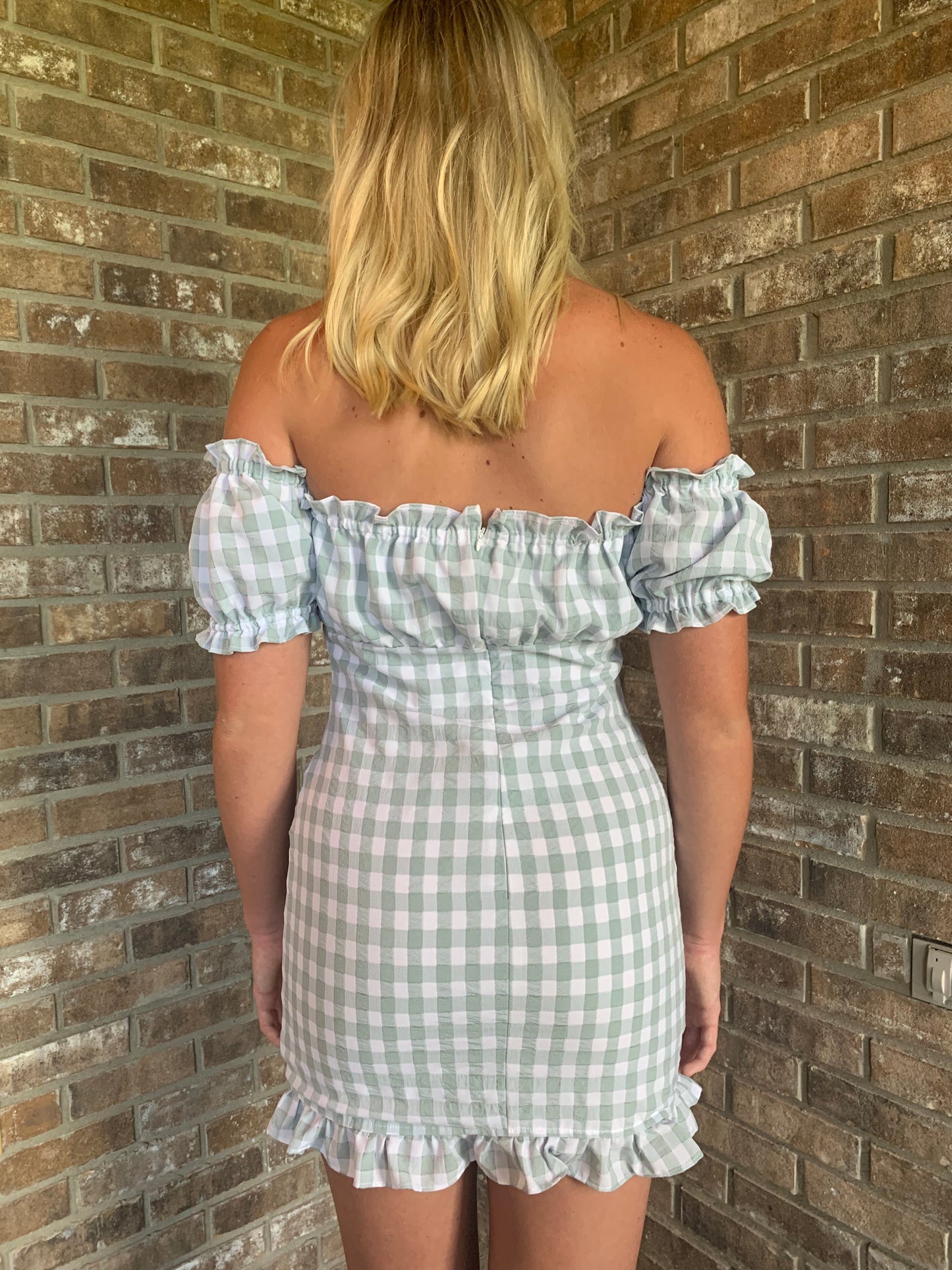 Green Checkered Dress